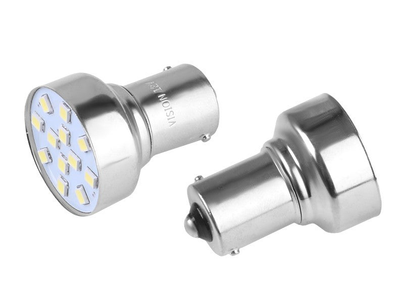 Izzó VISION P21W BA15s 12V 12x 2835 SMD LED fehér 2 db – kép 2