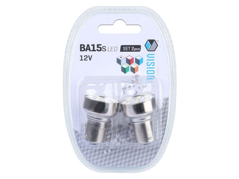 Izzó VISION P21W BA15s 12V 12x 2835 SMD LED fehér 2 db – kép 3