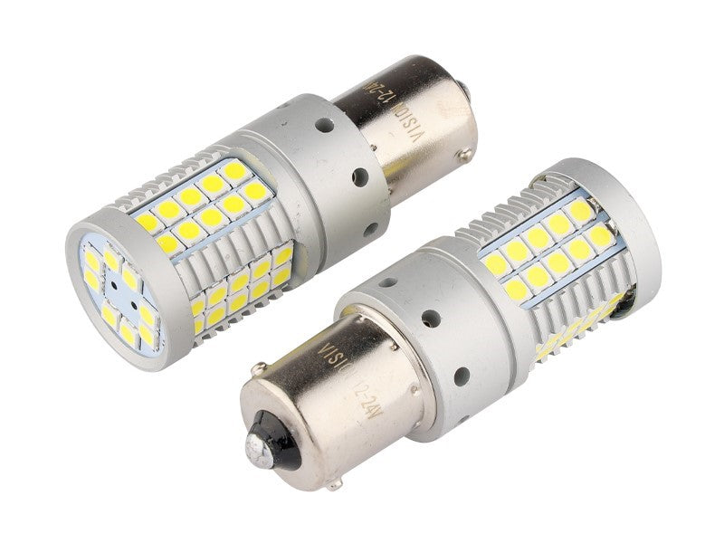 Izzó VISION P21W BA15s1224V 50x 3030 SMD LED nem poláris CANBUS fehér 2 db – kép 2