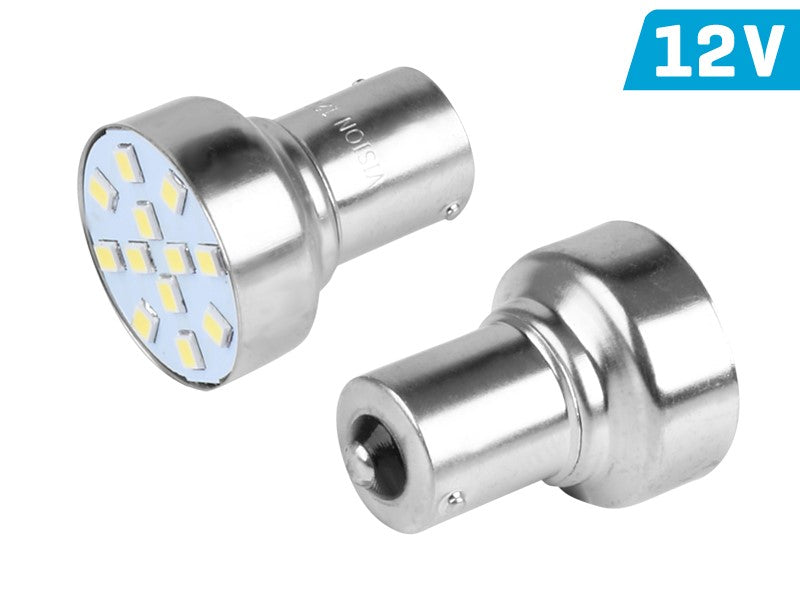 Izzó VISION P21W BA15s 12V 12x 2835 SMD LED, fehér, 1 db