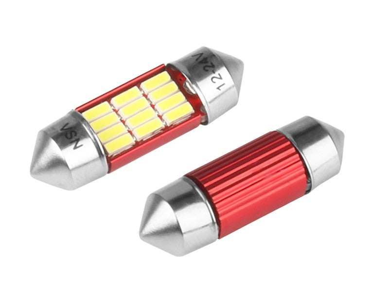 Izzó VISION Festoon SV85 31mm 1224V 12x 4014 SMD LED nem poláris CANBUS fehér 2 db – kép 2