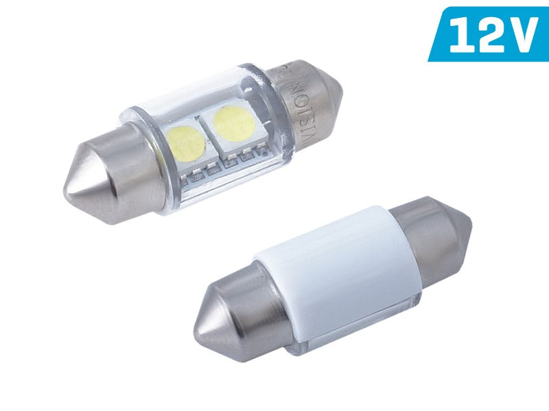izzó VISION Festoon SV8.5 31mm 12V 2x 5050 SMD LED, fehér, 2 db