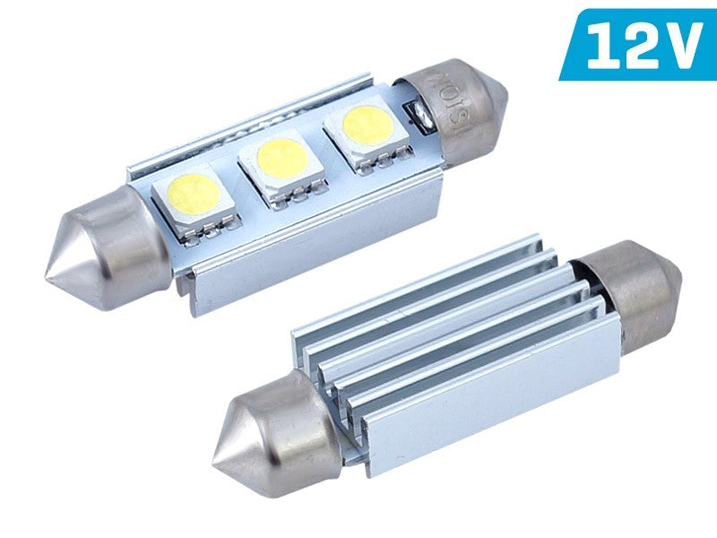 Izzó VISION Festoon SV8.5 41mm 12V 3x 5050 SMD LED, CANBUS, fehér, 1 db