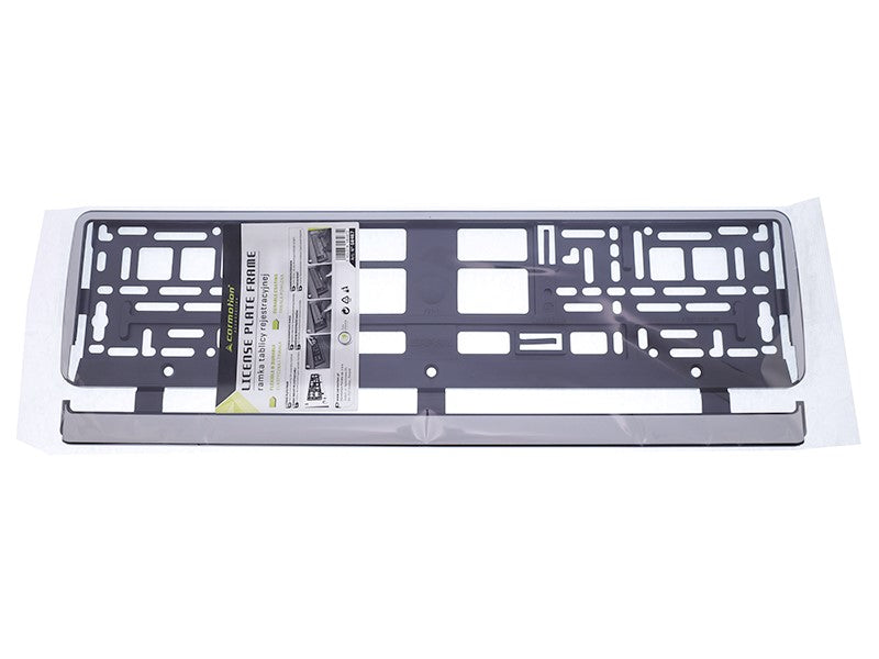 Rendszámtábla keret ezüst szegéllyel – kép 3