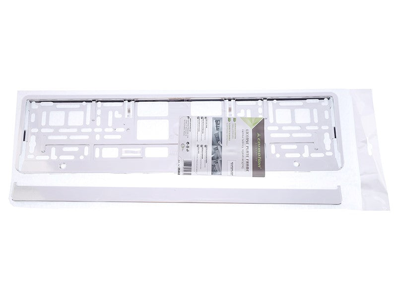 Rendszámtábla keret fémezett krómozott – kép 3