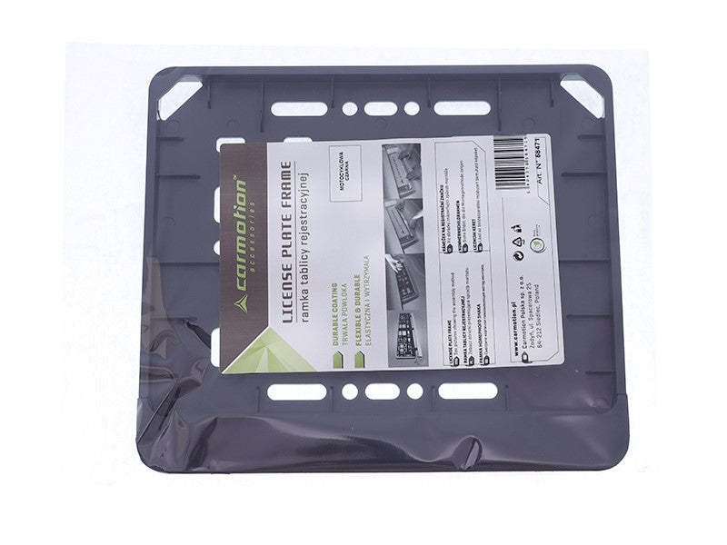 Motorkerékpár rendszámtábla keret fekete – kép 3