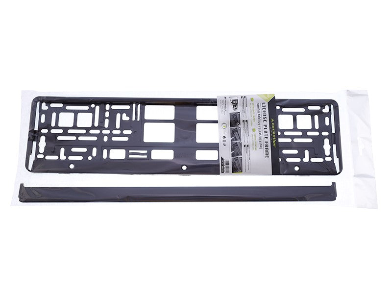 Rendszámtábla keret fémezett fekete – kép 3