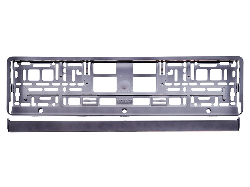 Rendszámtábla keret fémezett grafit – kép 2