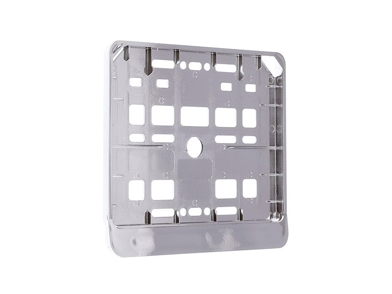 Motorkerékpár rendszámtábla keret, krómozott