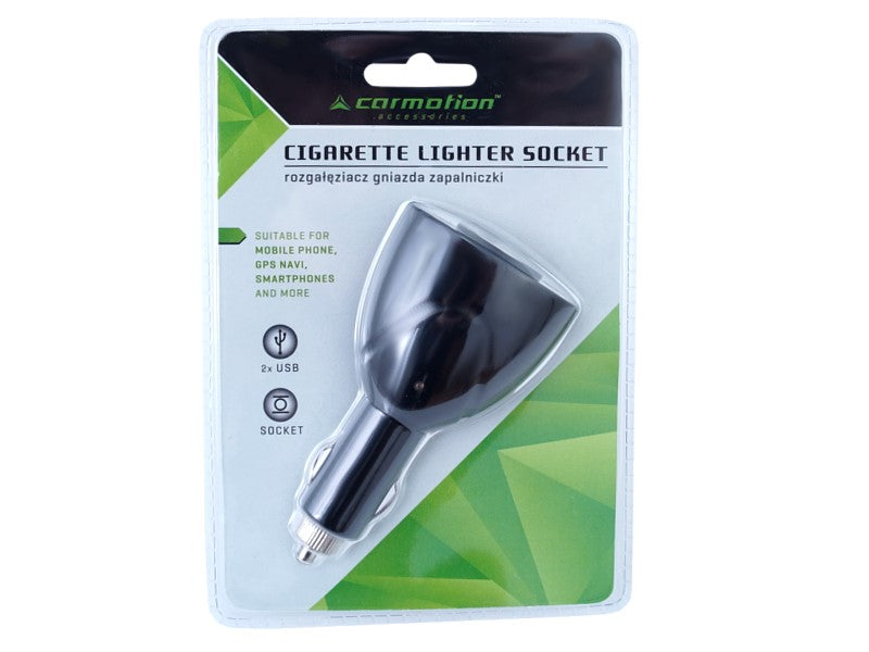 Töltőadapter szivargyújtóhoz 1224V 2x USB 1000 mA  EURO aljzat – kép 3