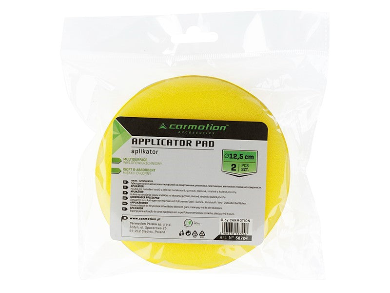 Alkalmazó   szivacs viaszokhoz és lakkokhoz átm 125 cm 2 db – kép 2