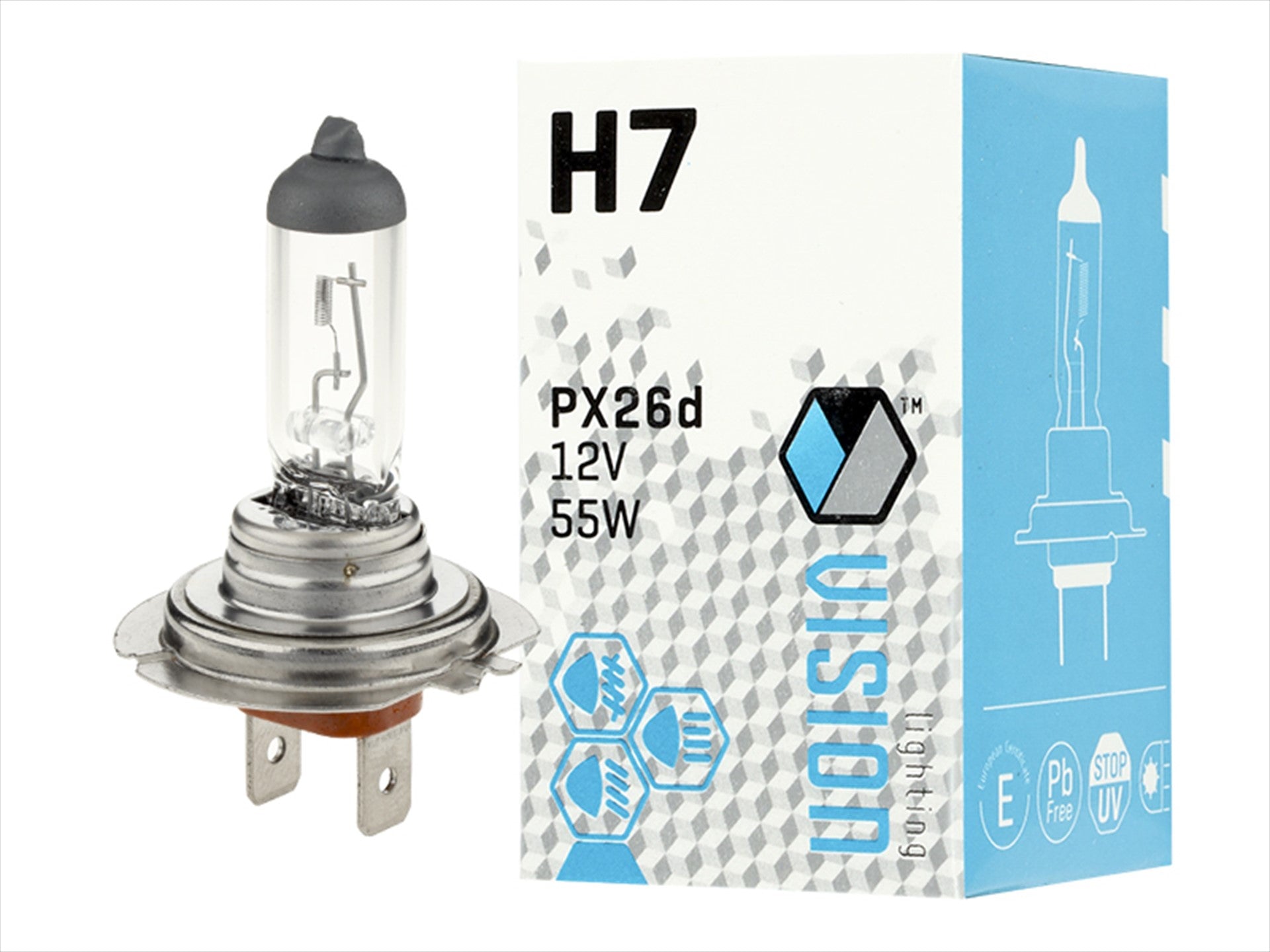 Izzó VISION H7 12V 55W PX26d U E4 12V 55W – kép 3