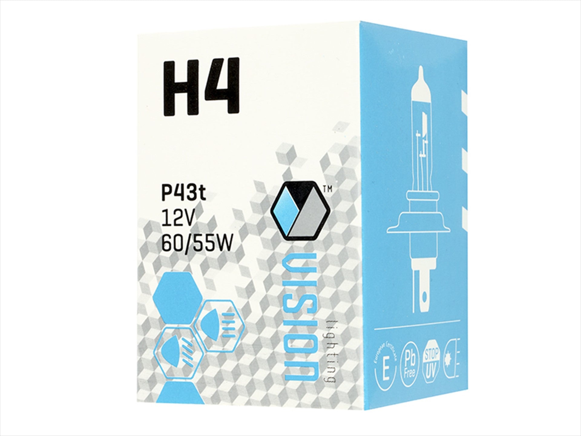 Izzó VISION H4 12V 12V 60  55W P43t U E4 – kép 4