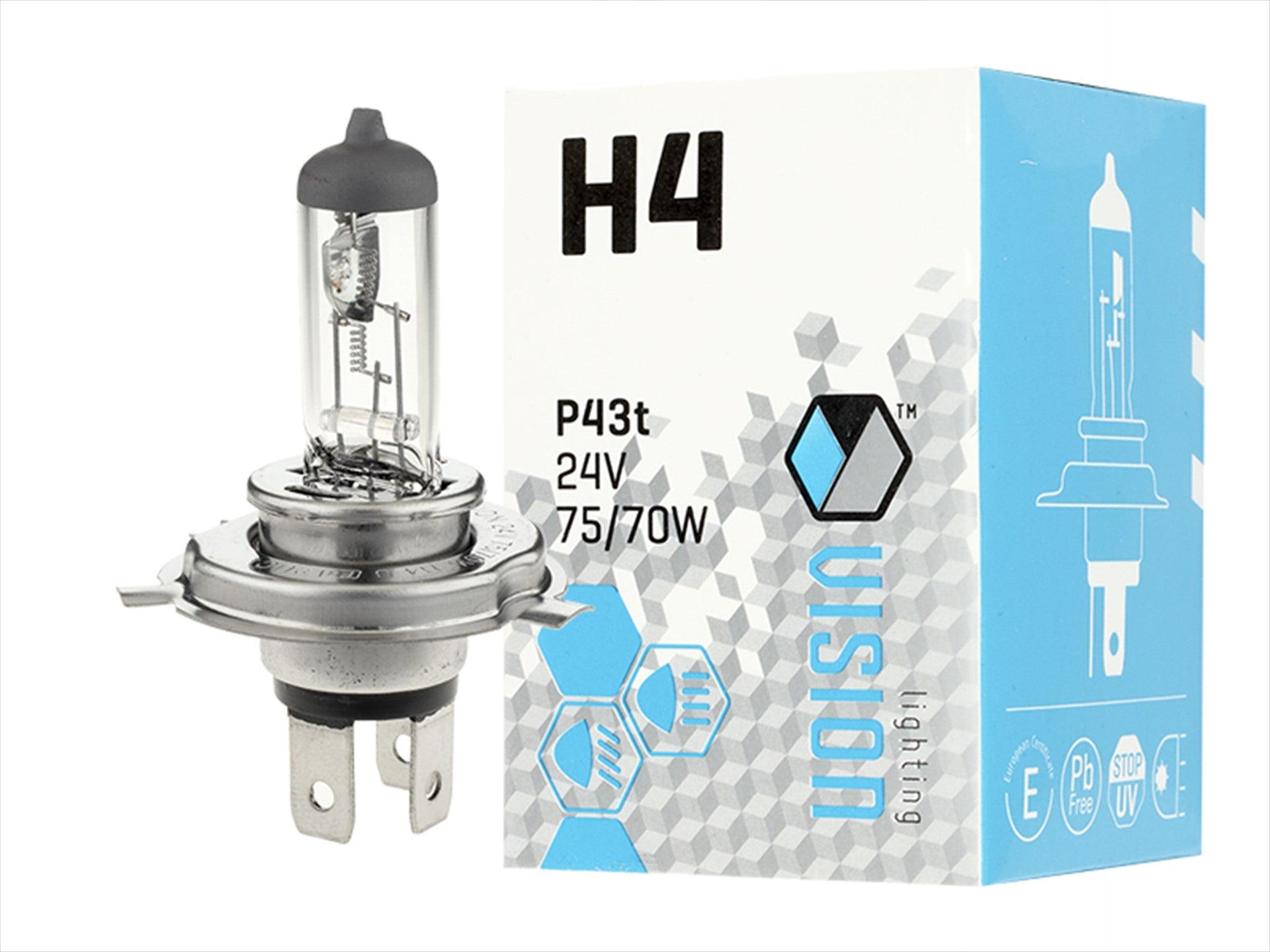 Izzó VISION H4 24V 75  70W P43t U E4 – kép 3