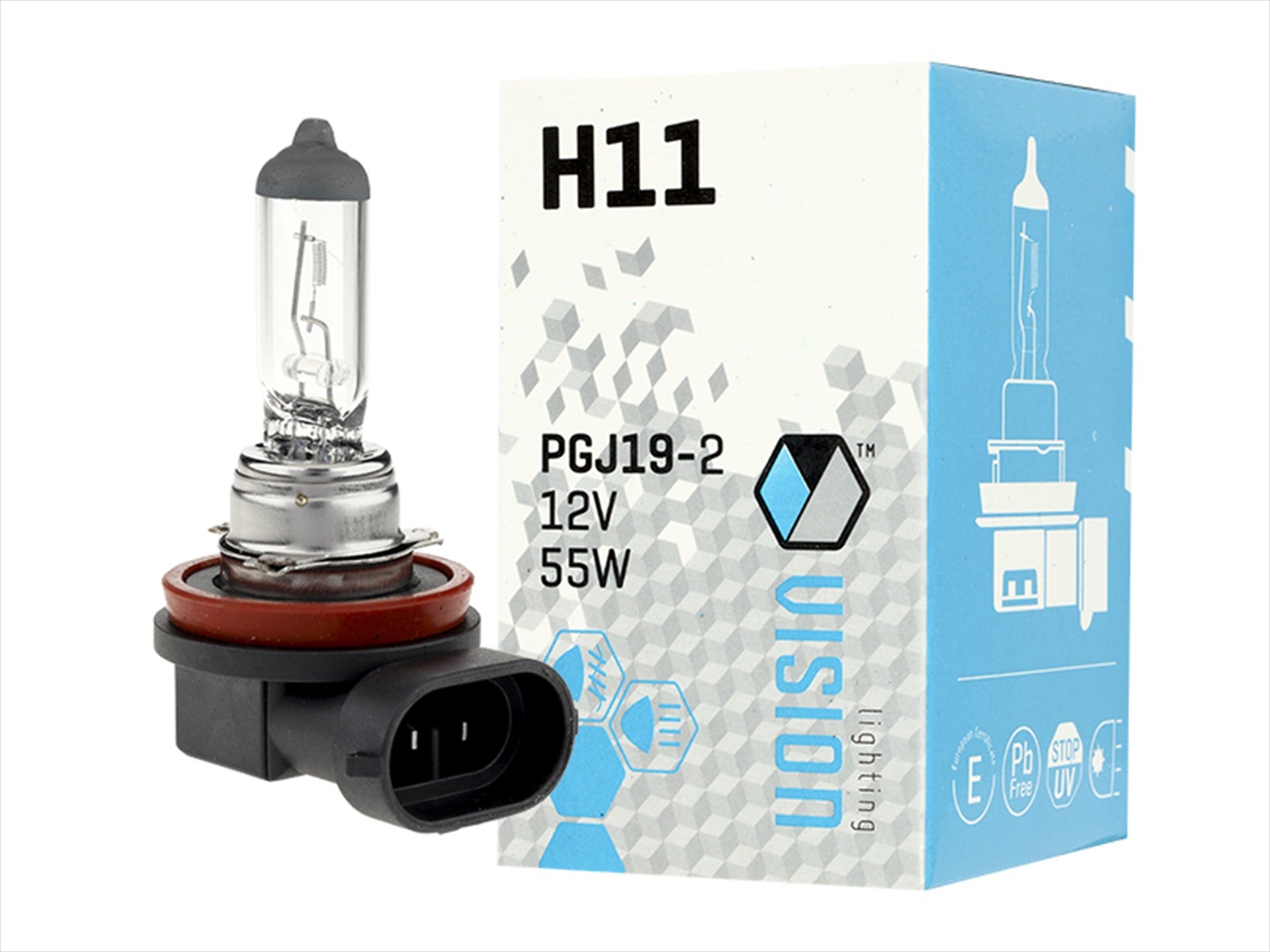 Izzó VISION H11 12V 12V 55W PGJ19 2 U E4 – kép 3