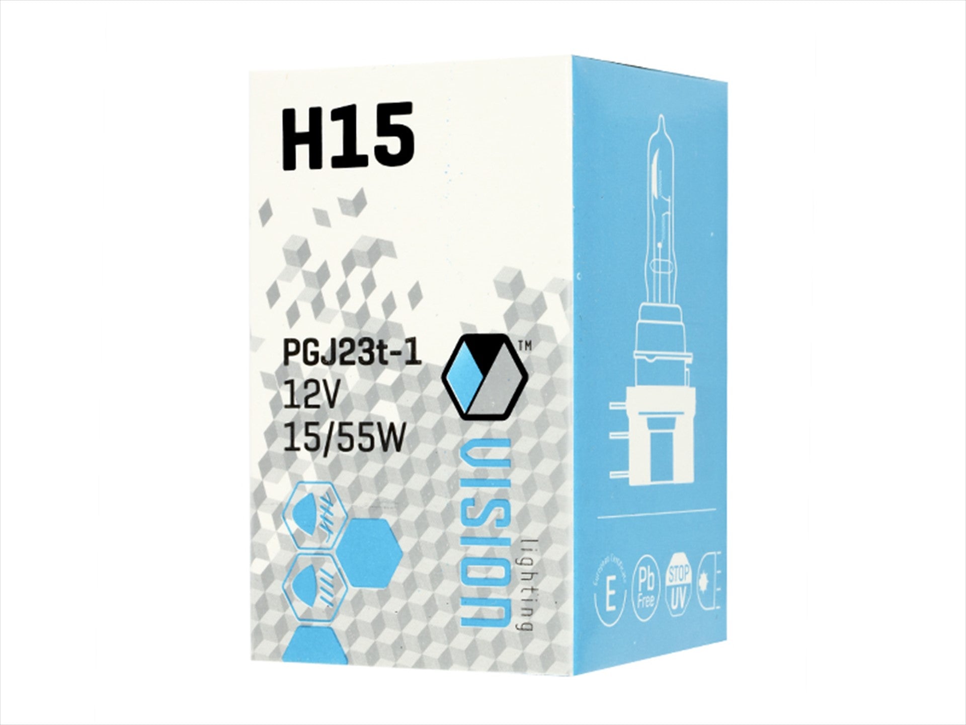 Izzó VISION H15 12V 12V 15  55W PGJ23t 1 U E4 – kép 4