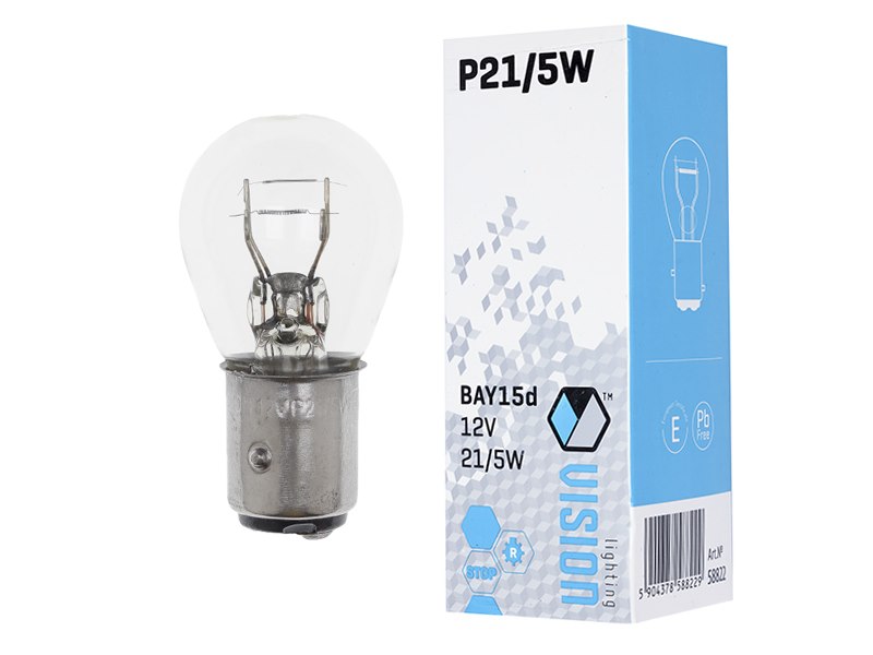Izzó VISION P21  5W 12V 21  5W BAY15d E4 – kép 3