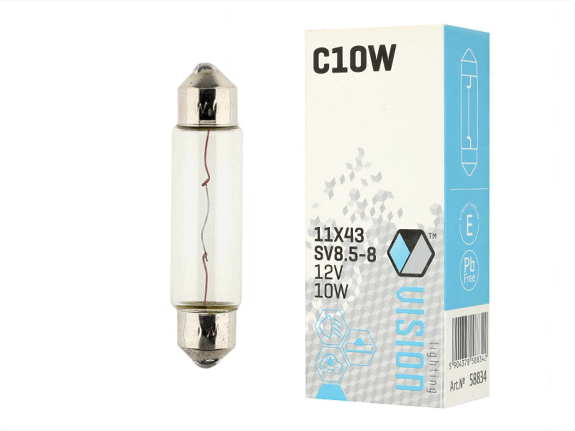 izzó VISION C10W 11X43 12V 10W SV85 – kép 3