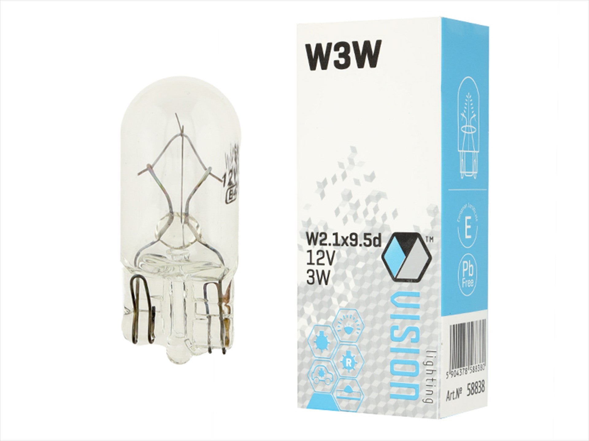 izzó VISION W3W 12V 3W W21x95d E4 – kép 3