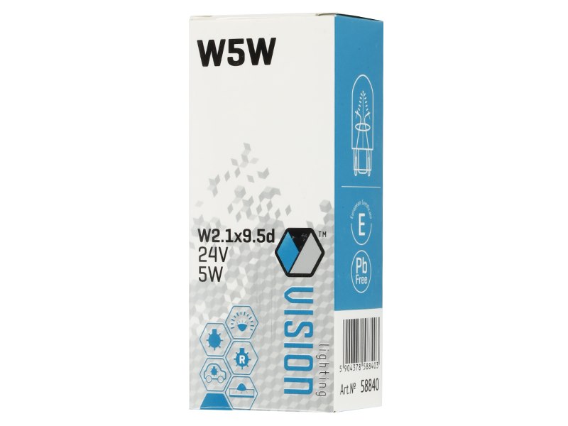 Izzó VISION W5W 24V 24V 5W W21x95d E4 – kép 3