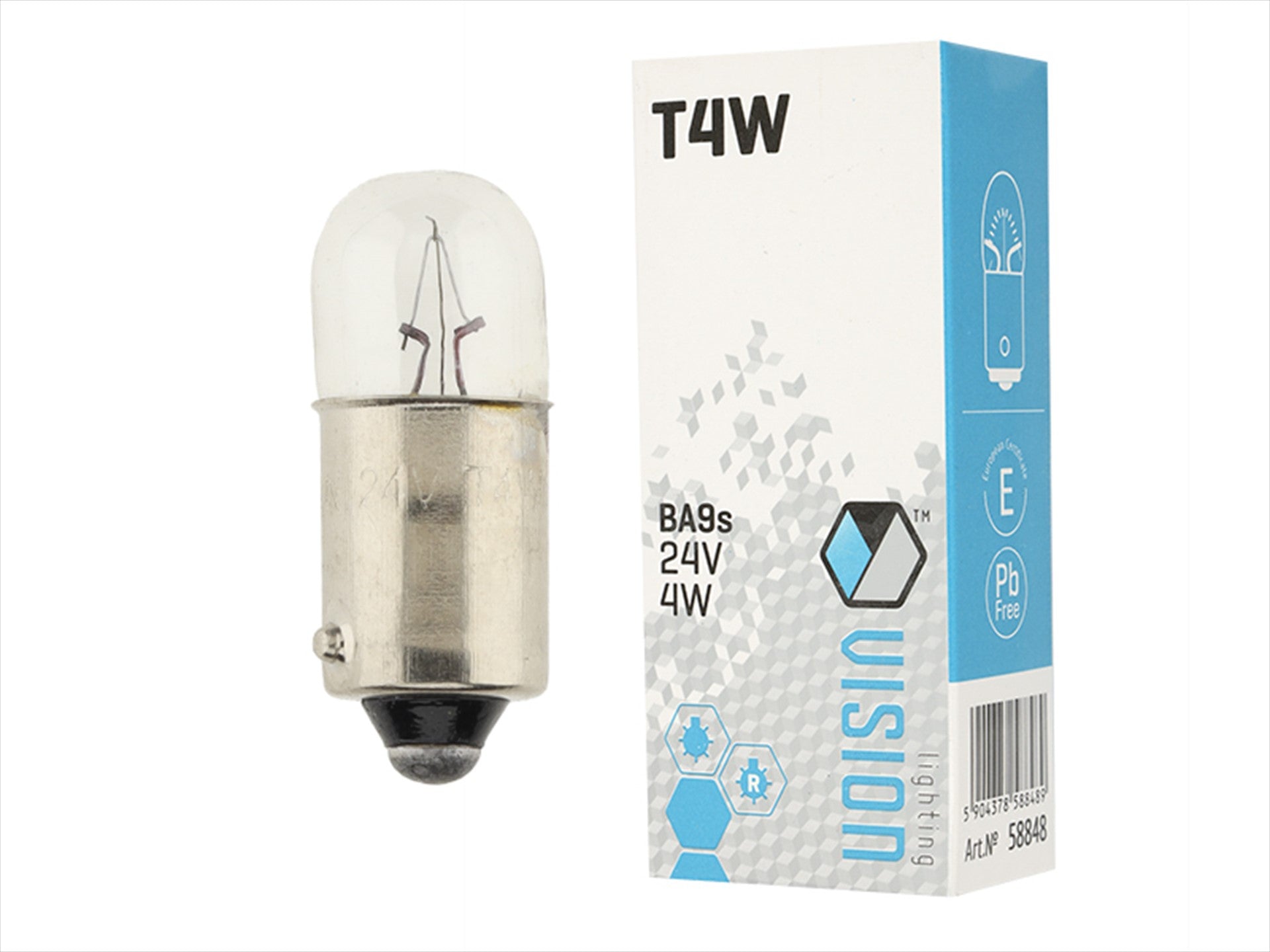 Izzó VISION T4W 24V 4W BA9s E4 – kép 3