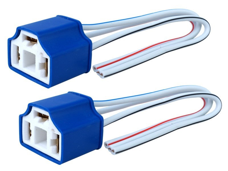 Izzó foglalat H4, egyenes, kerámia, 15cm kábel , 2 db