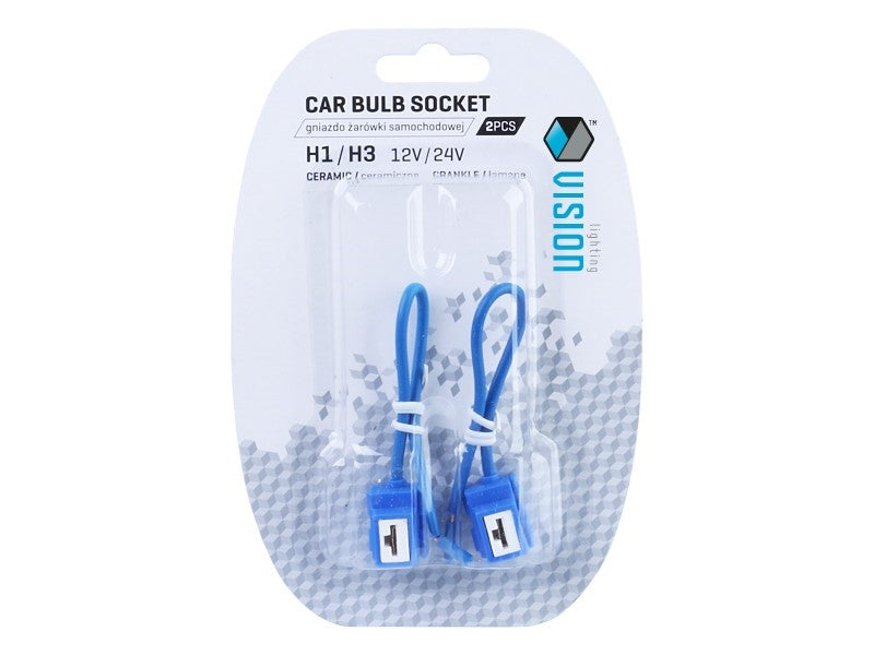 Izzó foglalat H1H3 kerámia 15cm kábel 2 db – kép 2