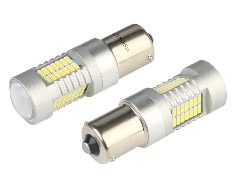 Izzó VISION P21W BA15s 1224V 52x 4014 SMD LED lencsével CANBUS fehér 2 db – kép 2