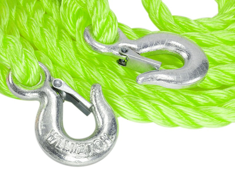 Vontatókötél PGW 2000 kg ig fonott kampókkal 4 m Heavy Duty – kép 3