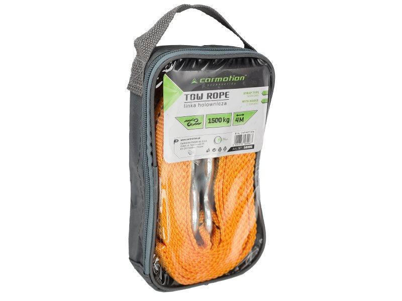 Vontatókötél PGW 1500 kg ig 4 m es kampókkal – kép 3