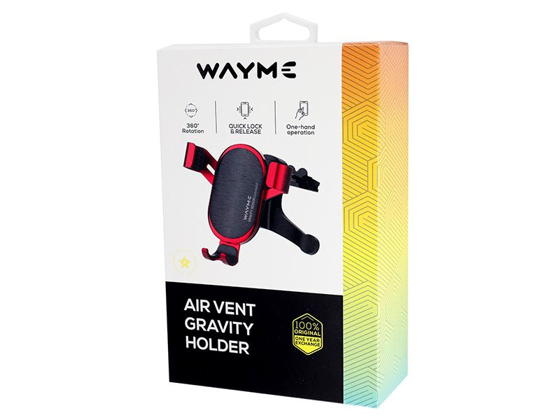 WAYME gravitációs tartó az autó szellőzőnyílásához  piros – kép 4