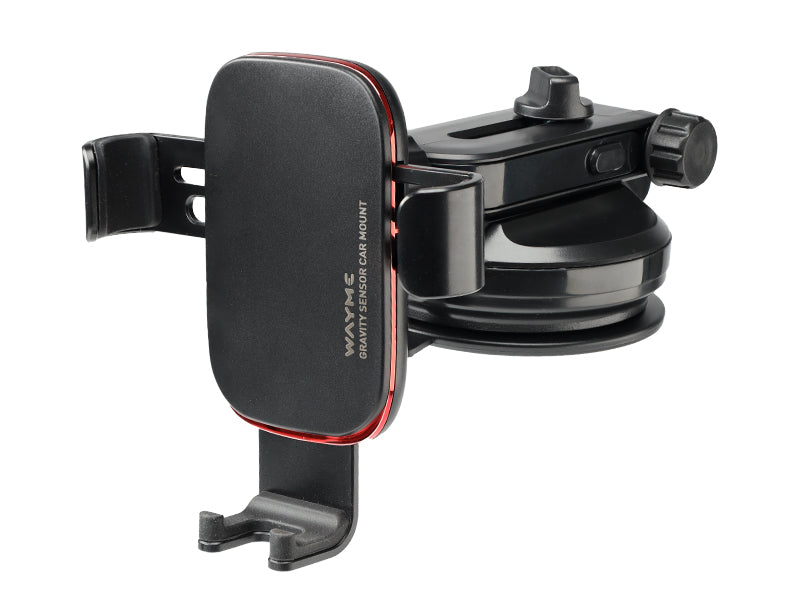 WAYME gravitációs tartó tapadókoronggal, piros színben