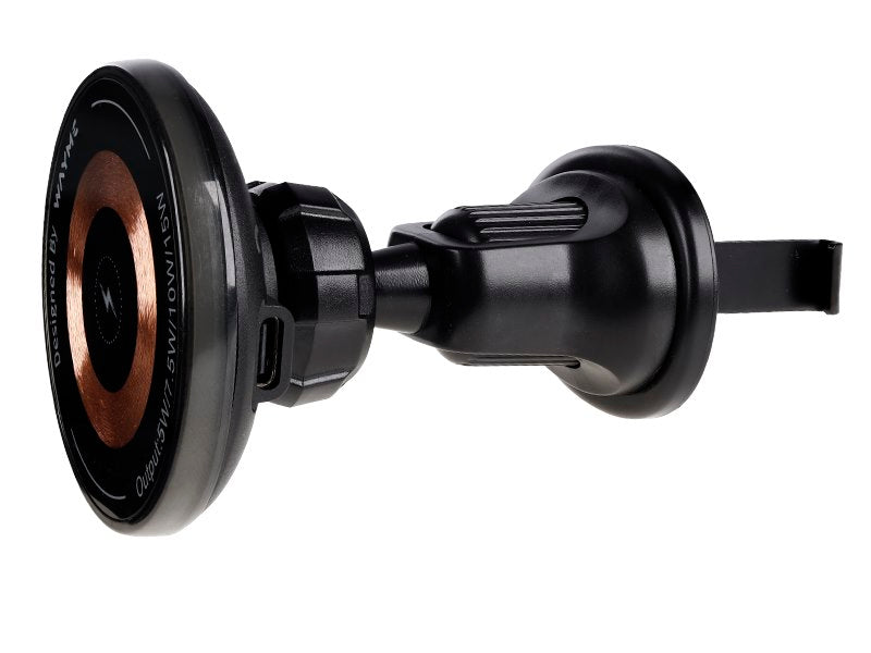 WAYME Mágneses szellőzőtartó 15W os induktív töltővel  USB C > USB C kábel 100 cm – kép 3