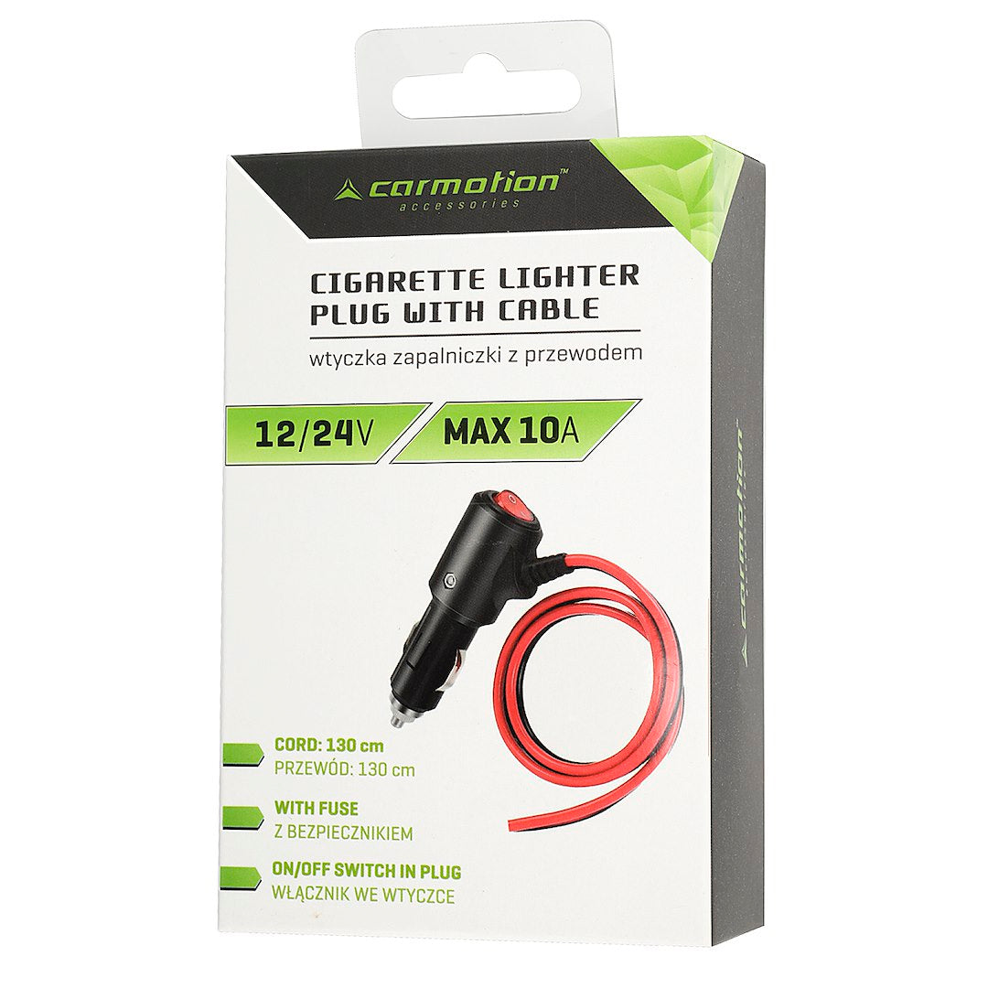 Öngyújtó dugó kapcsolóval és 130 cm es kábellel – kép 3