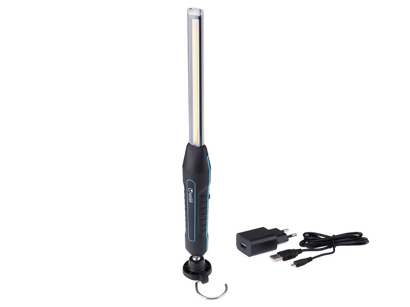 Szupervékony újratölthető műhelylámpa COB LED 10W 800 lm  LED 3W 200 lm IK08 IP67 mágnessel – kép 3