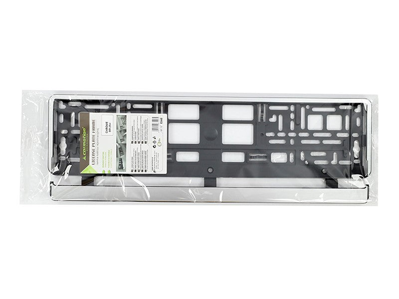 Rendszámtábla keret csiszolt acél utánzat – kép 3