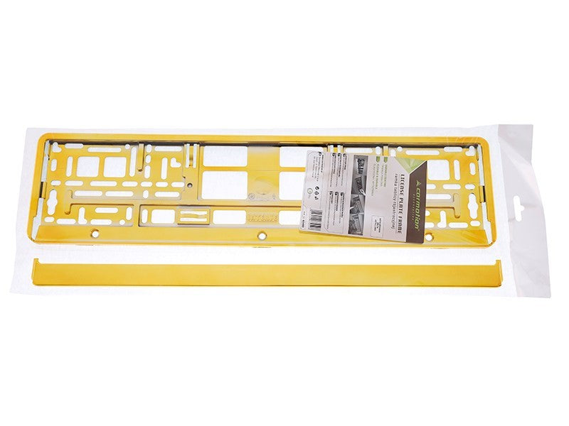 Rendszámtábla keret fémezett arany – kép 3