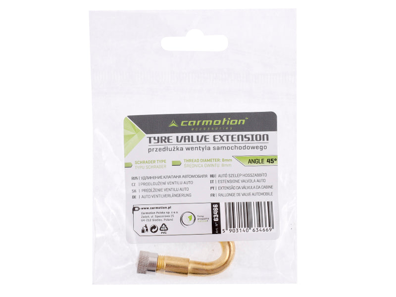 Schrader autószelep hosszabbító 45 ° os szögben – kép 3
