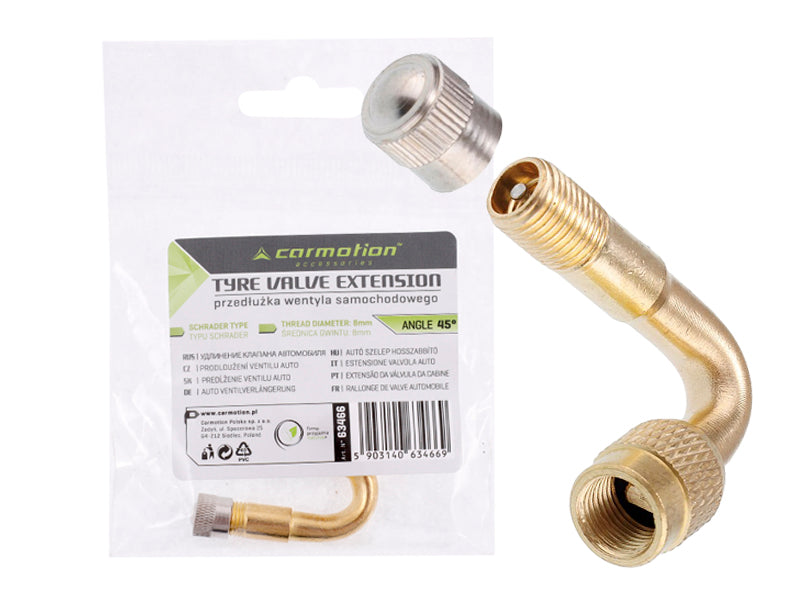 Schrader autószelep hosszabbító 45 ° os szögben – kép 4