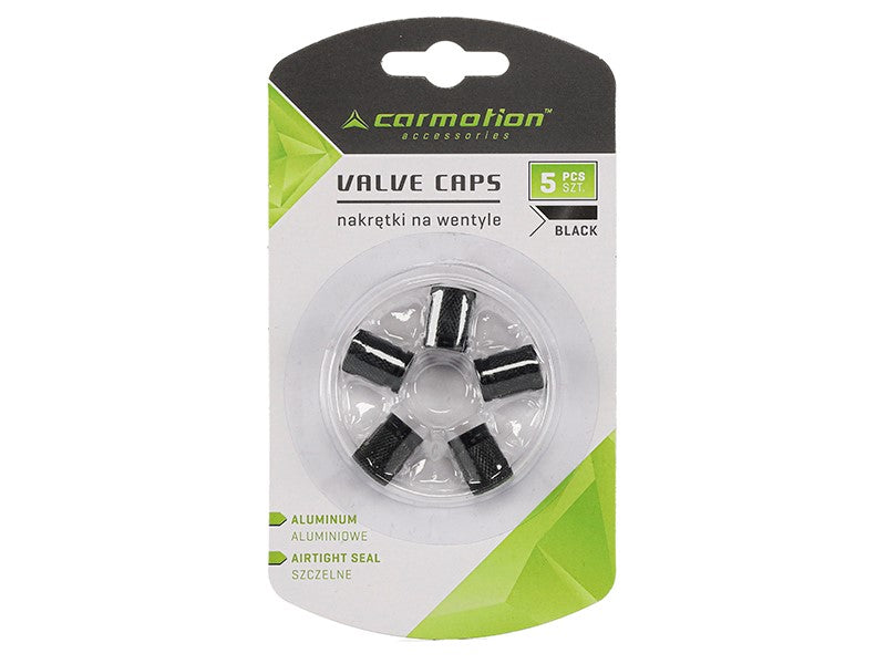 Alumínium szelepsapka 5 db fekete – kép 3