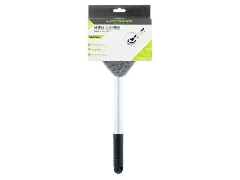 Mikroszálas ablaktisztító háromszög alakú alumínium teleszkópos nyél 38   52 cm – kép 4