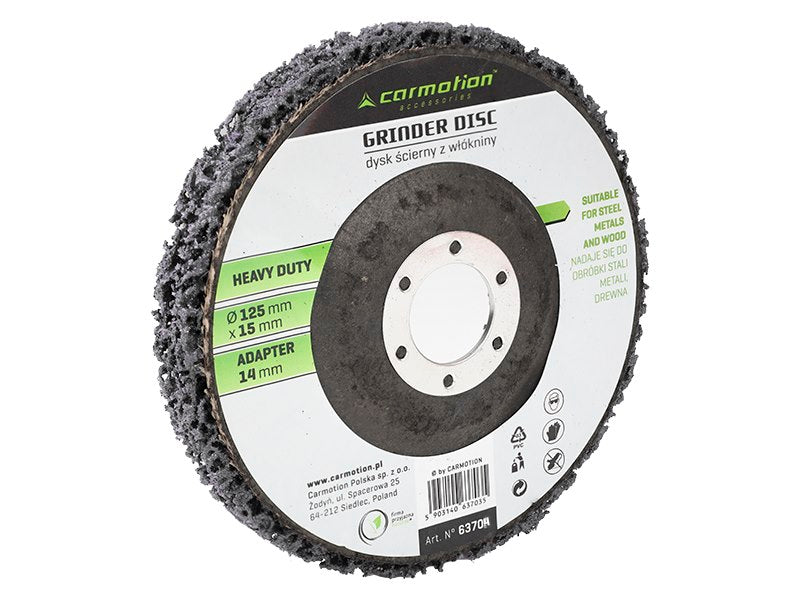 Nem szőtt rozsdaeltávolító korong, átm. 125 mm x 15 mm