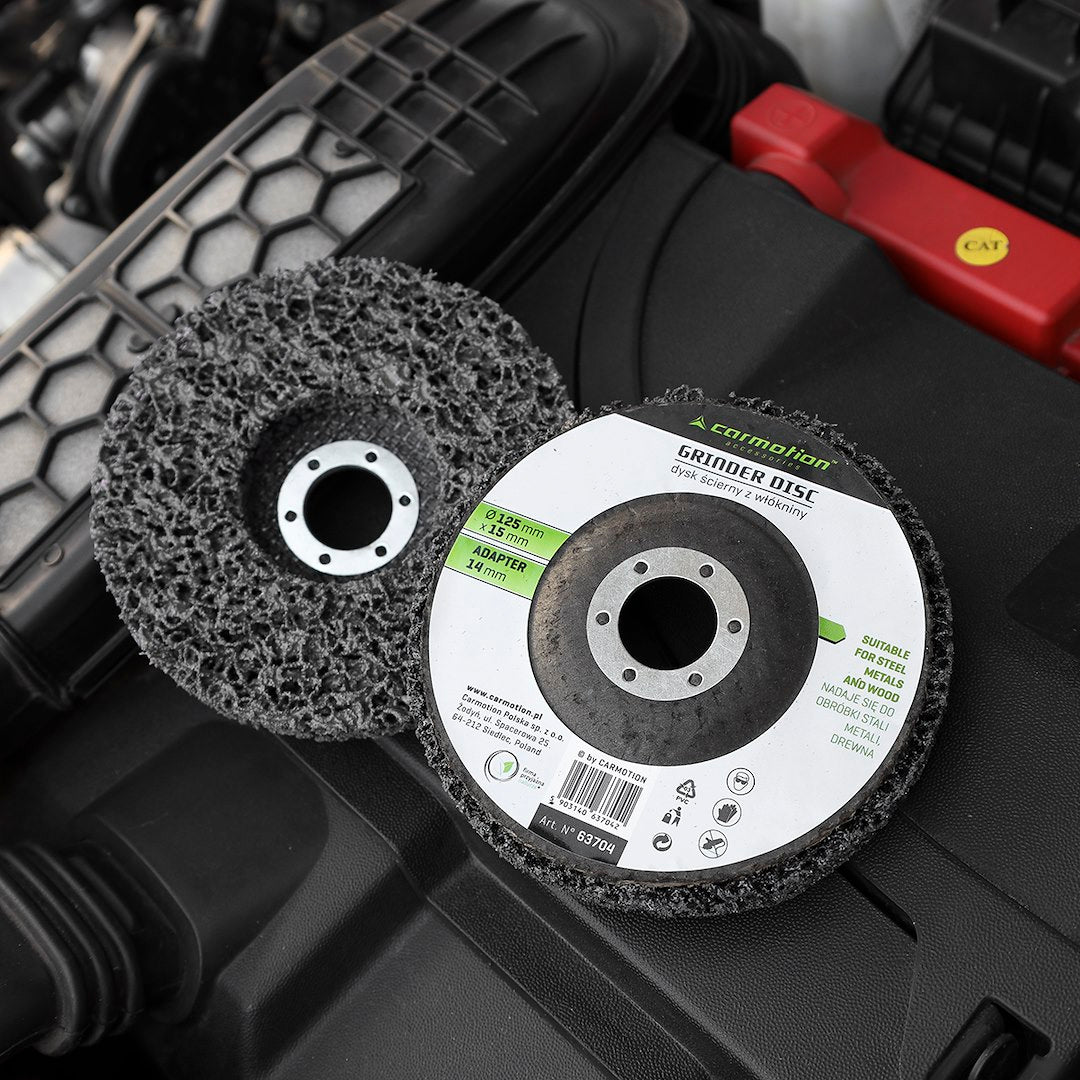 Nem szőtt rozsdaeltávolító korong átm 125 mm x 15 mm – kép 4