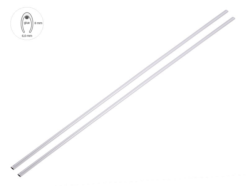 Ajtóperem ütközők, 65 cm, króm, 2 db