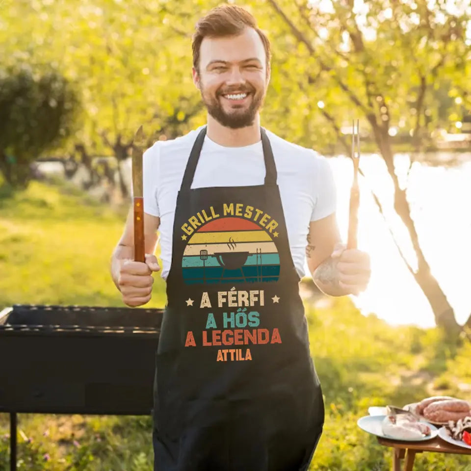 Grill mester kötény