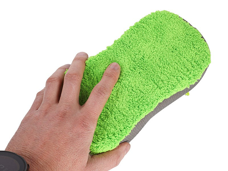 Puha mikroszálas szivacs hálós és finom zseníliával 23x12x6 cm – kép 3