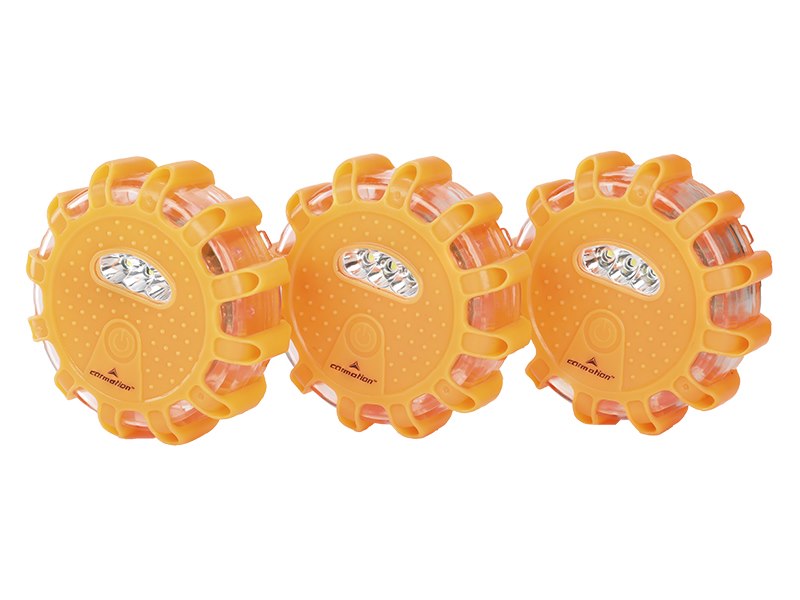 Újratölthető figyelmeztető lámpák 12 LED  3 LED 3 db  USB C kábel – kép 2