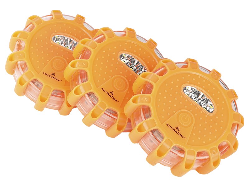 Újratölthető figyelmeztető lámpák 12 LED  3 LED 3 db  USB C kábel – kép 3