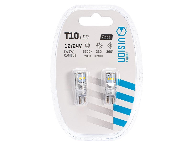 Izzó VISION W5W T10 1224V 9x 2016 SMD LED CANBUS fehér 2 db – kép 3