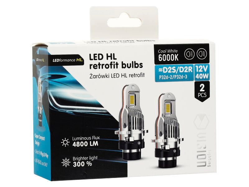 Izzók VISION LED retrofit D2SD2R HL 40W 4200 lm 6000K 2 db – kép 3